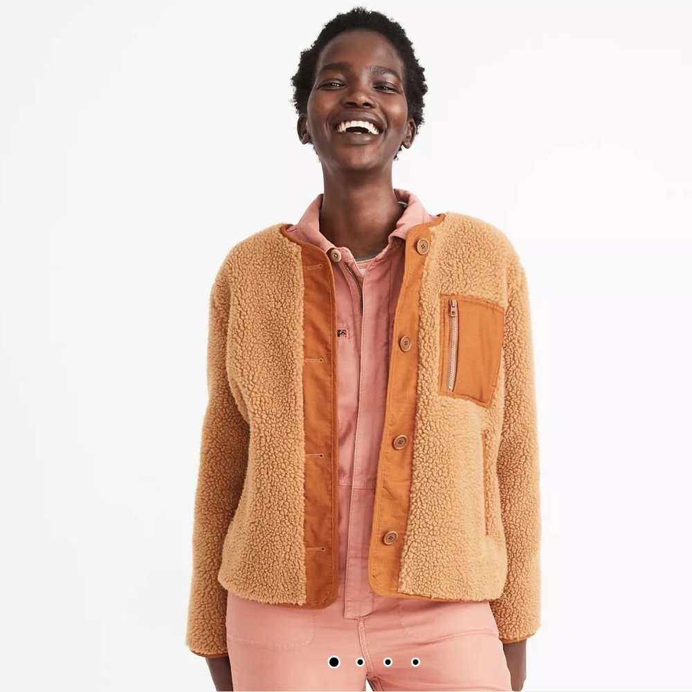 Madewell Sherpa Chestnut Jacket